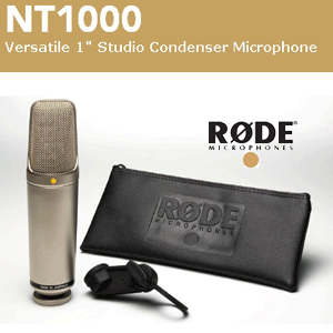 [RODE NT1000] 가격대 퀄리티가 뛰어나고 검증된 로데 콘덴서마이크/스튜디오 레코딩/보컬용/악기용/녹음용/홈레코딩 마이크/NT-1000/당일배송