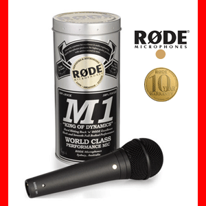 [RODE M1] 보컬리스트를 위한 최적의 무게와 크기 라이브/보컬/악기용 다이나믹 마이크/견고한 바디와 내구성 강한 다이나믹 캡슐/SM58/E835 타입/M1-S 당일배송