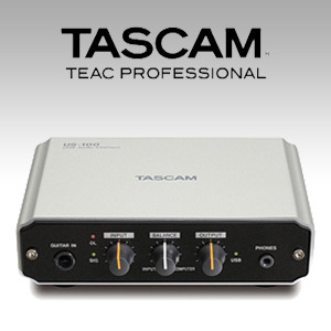 [TASCAM 정품 US-100]오디오 인터페이스/USB입.출력/턴테이블 모노 입력단자/US100/타스캠 정품