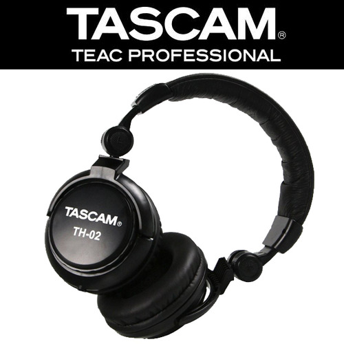 [TASCAM TH-02] 온라인 최저가! 고급 프로 모니터 헤드폰/스튜디오 모니터 헤드폰/유니트 180도 회전/TASCAM 정품/케이블 일체형/TH-02/TH02/당일배송