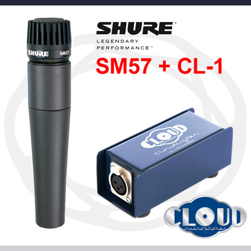 [보컬,힙합(랩) 마이크 SET] SHURE SM57 + CL-1/Package set/방송용/노래방마이크/홈스튜디오/컴퓨터/PC용/당일배송