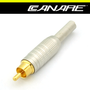 [CANARE F-10] 카나레 RCA 커넥터/RCA 핀플러그(납땜식)