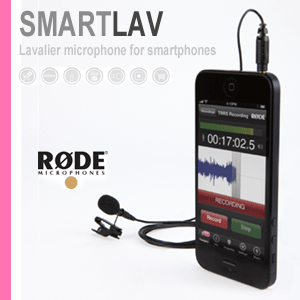 [RODE SmartLav] 최고급 스마트폰 핀 마이크/갤럭시/아이폰/옵티머스/노트/태블릿PC/아이패드/넥서스/갤럭시s 시리즈/전용 마이크