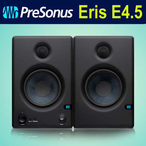 [Presonus Eris E4.5] 최고급 4.5인치 액티브 스튜디오 모니터 스피커/홈스튜디오/모니터링/홈레코딩/스피커 2통 가격/Active Studio Monitor Speaker/프리소너스 삼아수입정품/당일배송